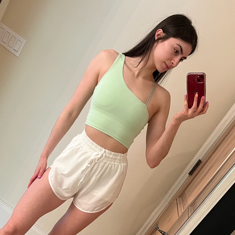 BuffBunny - Asymmetrical Fitness Tank / Built in Bra